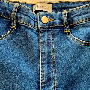 High rise skinny jeans